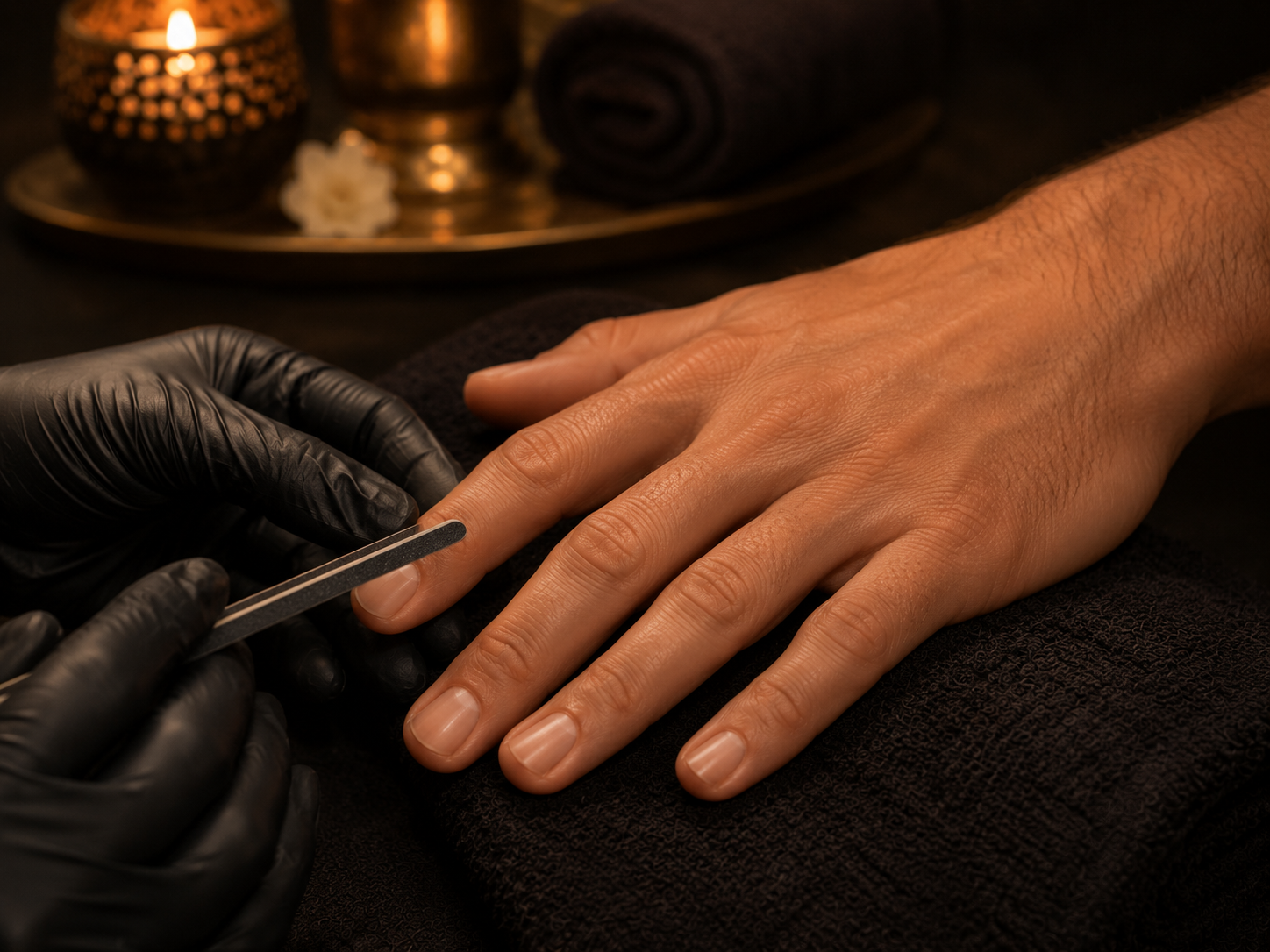 Gentlemen manicure